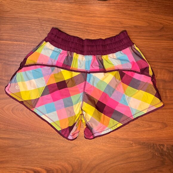 Lululemon Shake & Break Short  Sea‎ Check Multi/Plum - Picture 2 of 9